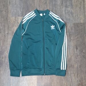 Adidas Track Jacket with White Stripes